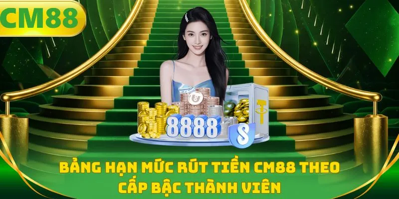 Bảng hạn mức rút tiền CM88 theo cấp bậc thành viên